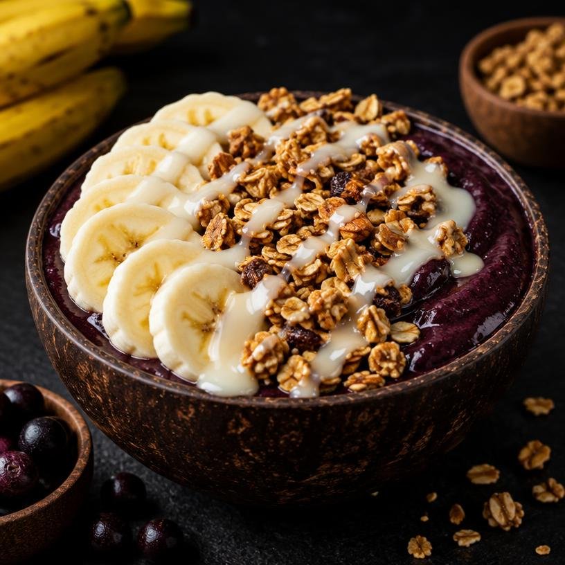 Imagem ilustrativa de sucos e açaí